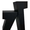 Noir Steam Console, Black Steel, 42" W