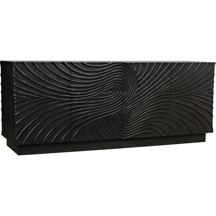 Noir Cavalier Sideboard, Pale - Mahogany & Veneer, 80" W