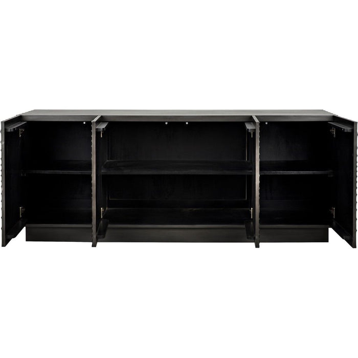 Noir Cavalier Sideboard, Pale - Mahogany & Veneer, 80" W