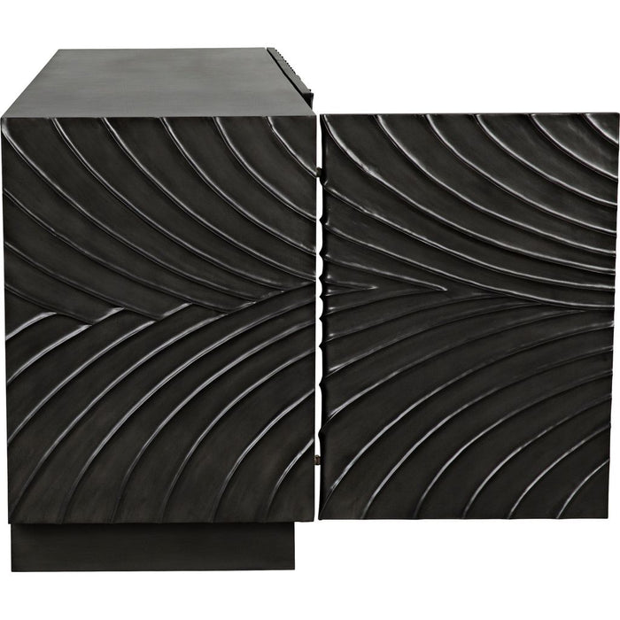 Noir Cavalier Sideboard, Pale - Mahogany & Veneer, 80" W