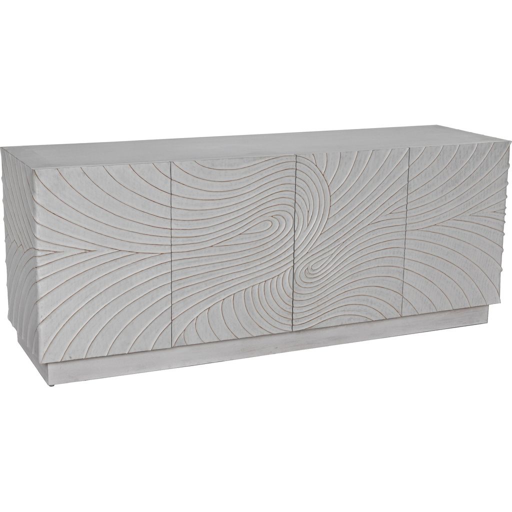 Primary vendor image of Noir Cavalier Sideboard, White Wash - Mahogany & Veneer, 80" W