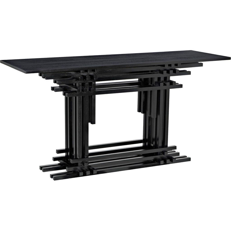 Primary vendor image of Noir Loyd Console, Hand Rubbed Black - Mahogany, 60.5