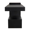 Noir Impendeo Console, Black Steel, 73" W