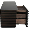 Noir Elevation Sideboard, Ebony Walnut w/ Steel, 68" W