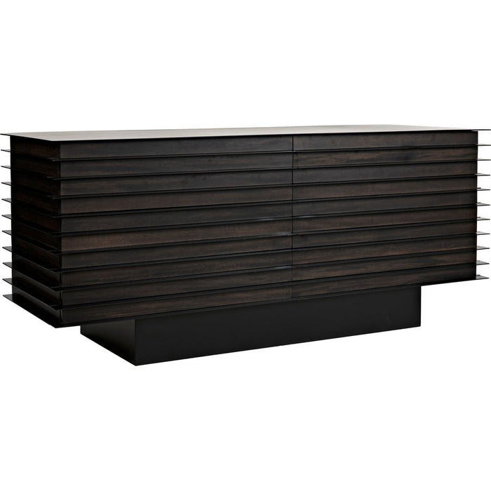 Primary vendor image of Noir Elevation Sideboard, Ebony Walnut w/ Steel, 68" W