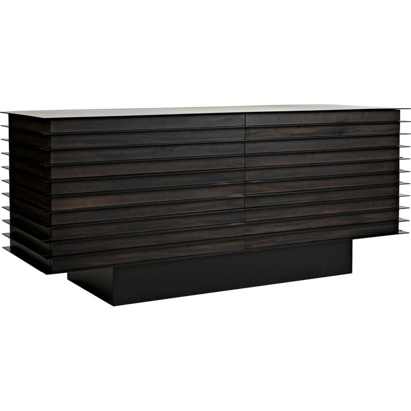 Primary vendor image of Noir Elevation Sideboard, Ebony Walnut w/ Steel, 68