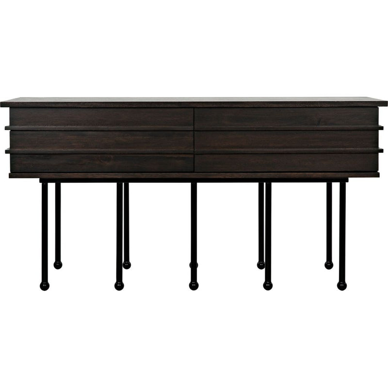 Primary vendor image of Noir Oliver Console, Ebony Walnut, 60