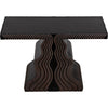 Noir Ray Console, Pale - Mahogany & Veneer, 42" W