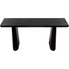 Noir Winston Console, Black Metal - Industrial Steel, 64" W