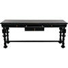 Noir Portuguese Console, Hand Rubbed Black - Mahogany & Veneer, 72.5" W