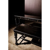 Noir Portuguese Console, Hand Rubbed Black - Mahogany & Veneer, 72.5" W