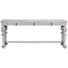 Noir Portuguese Console, White Wash - Mahogany, 72.5" W