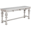 Noir Portuguese Console, White Wash - Mahogany, 72.5" W