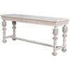 Noir Portuguese Console, White Wash - Mahogany, 72.5" W