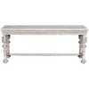 Noir Portuguese Console, White Wash - Mahogany, 72.5" W