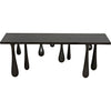 Noir Drop Console, Pale - Mahogany & Veneer, 76" W