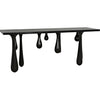 Noir Drop Console, Pale - Mahogany & Veneer, 76" W