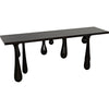 Noir Drop Console, Pale - Mahogany & Veneer, 76" W