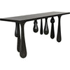 Noir Drop Console, Pale - Mahogany & Veneer, 76" W