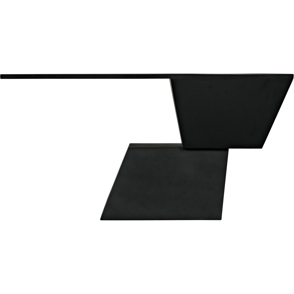 Noir Pieta Console, Black Steel, 62" W