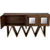 Noir Jean-Michel Sideboard, Dark Walnut w/ Mirror, 60" W