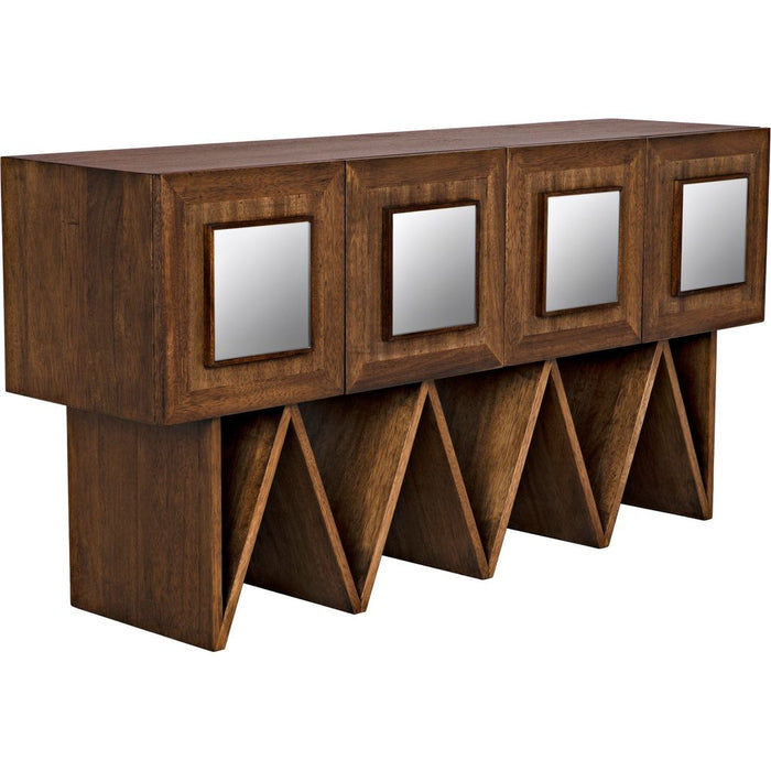 Primary vendor image of Noir Jean-Michel Sideboard, Dark Walnut w/ Mirror, 60" W