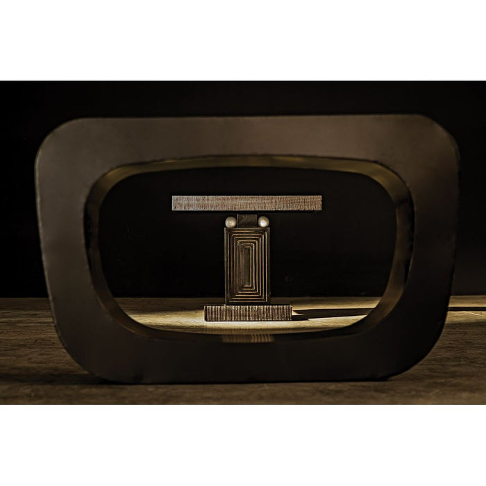 Noir Ponte Console, Black Steel, 48" W