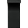 Noir Maximus Console/Side Table, Black Steel, 35" W