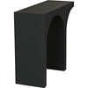 Noir Maximus Console/Side Table, Black Steel, 35" W