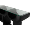 Noir Ando Console - Mahogany & Glass, 75" W