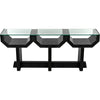 Noir Ando Console - Mahogany & Glass, 75" W