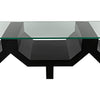 Noir Ando Console - Mahogany & Glass, 75" W