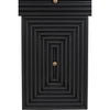 Noir Brice Console - Mahogany & Brass Pulls, 36" W