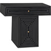 Noir Brice Console - Mahogany & Brass Pulls, 36" W