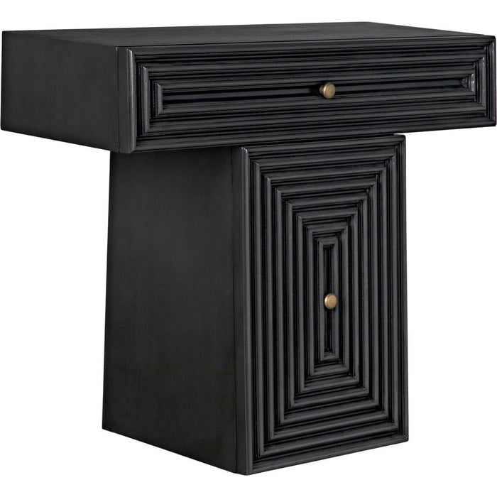 Primary vendor image of Noir Brice Console - Mahogany & Brass Pulls, 36" W