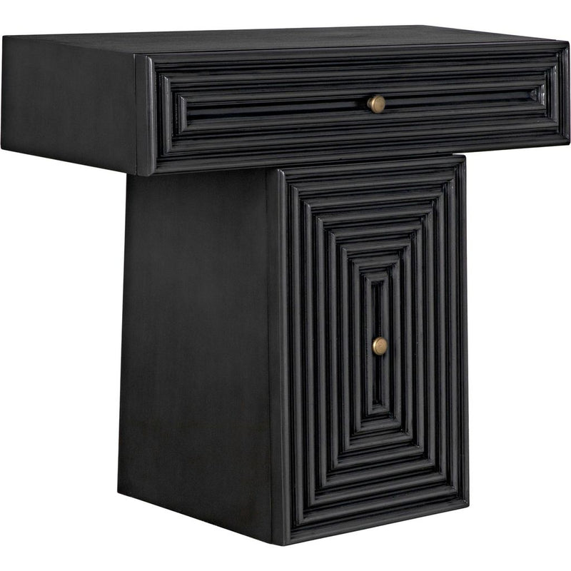 Primary vendor image of Noir Brice Console - Mahogany & Brass Pulls, 36