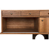 Noir Wolf Sideboard, Dark Walnut, 82" W