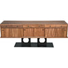 Noir Wolf Sideboard, Dark Walnut, 82" W