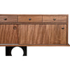 Noir Wolf Sideboard, Dark Walnut, 82" W