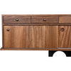 Noir Wolf Sideboard, Dark Walnut, 82" W