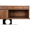 Noir Wolf Sideboard, Dark Walnut, 82" W