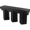 Noir Acropolis Console - Industrial Steel, 64" W