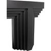 Noir Acropolis Console - Industrial Steel, 64" W