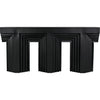 Noir Acropolis Console - Industrial Steel, 64" W