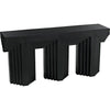 Noir Acropolis Console - Industrial Steel, 64" W