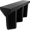 Noir Acropolis Console - Industrial Steel, 64" W