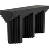 Noir Acropolis Console - Industrial Steel, 64" W