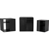 Noir Gropius Cubes - Industrial Steel, 51" W