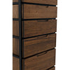 Noir Seoul Tallboy - Walnut & Industrial Steel, 26" W