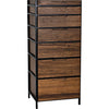 Noir Seoul Tallboy - Walnut & Industrial Steel, 26" W